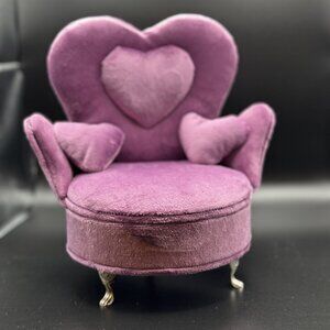 Jewelry Box velvet Jewelry Organizer Small Sofa Shape with mirror holds
